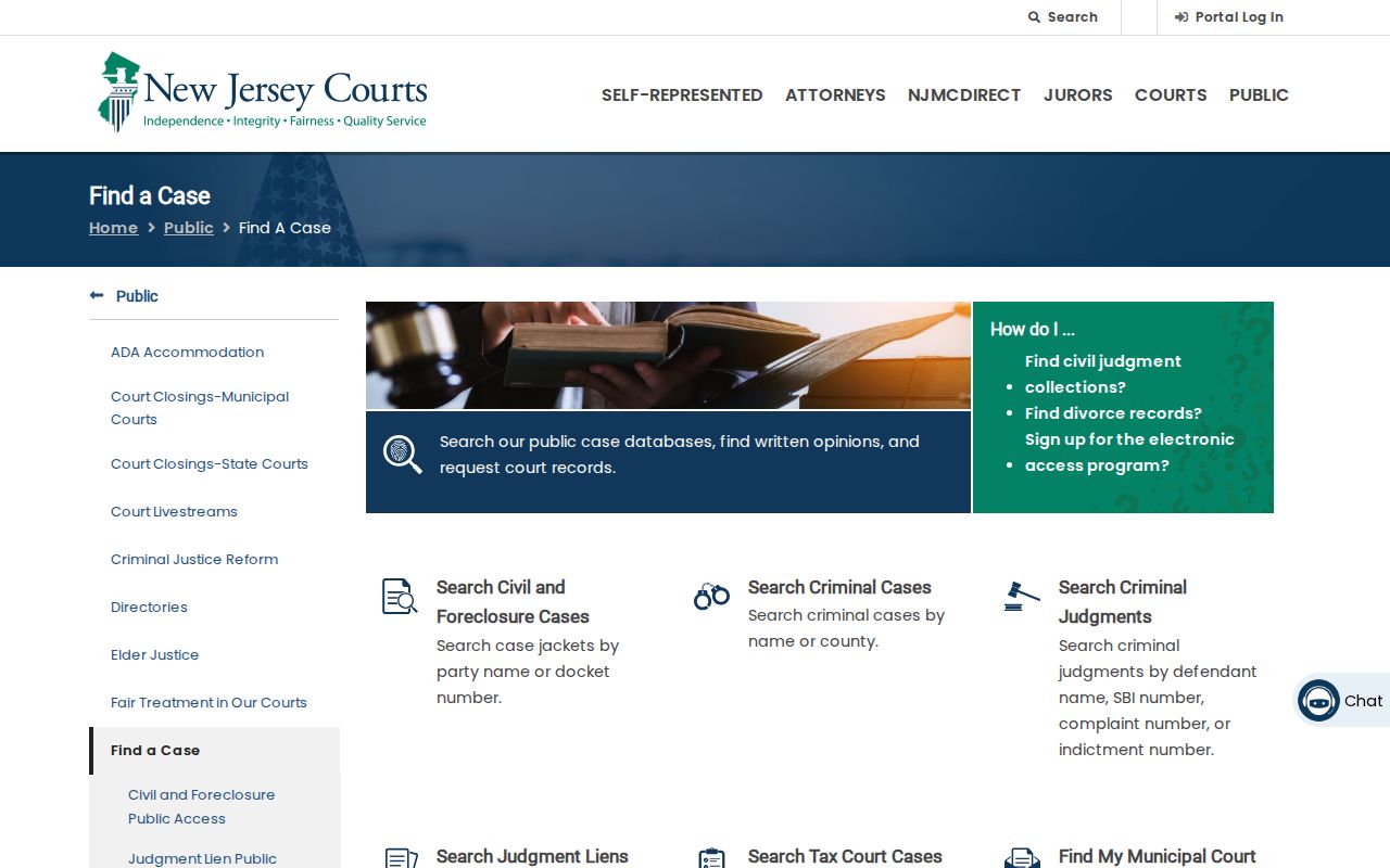 Galloway residents directory New Jersey court case search routes